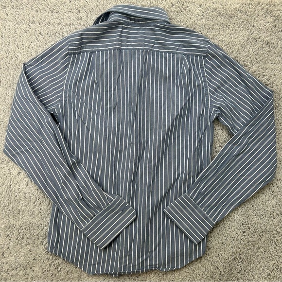 Abercrombie and Fitch Shirt Mens Extra Small Button Up Stripes Preppy Basic - Picture 4 of 4